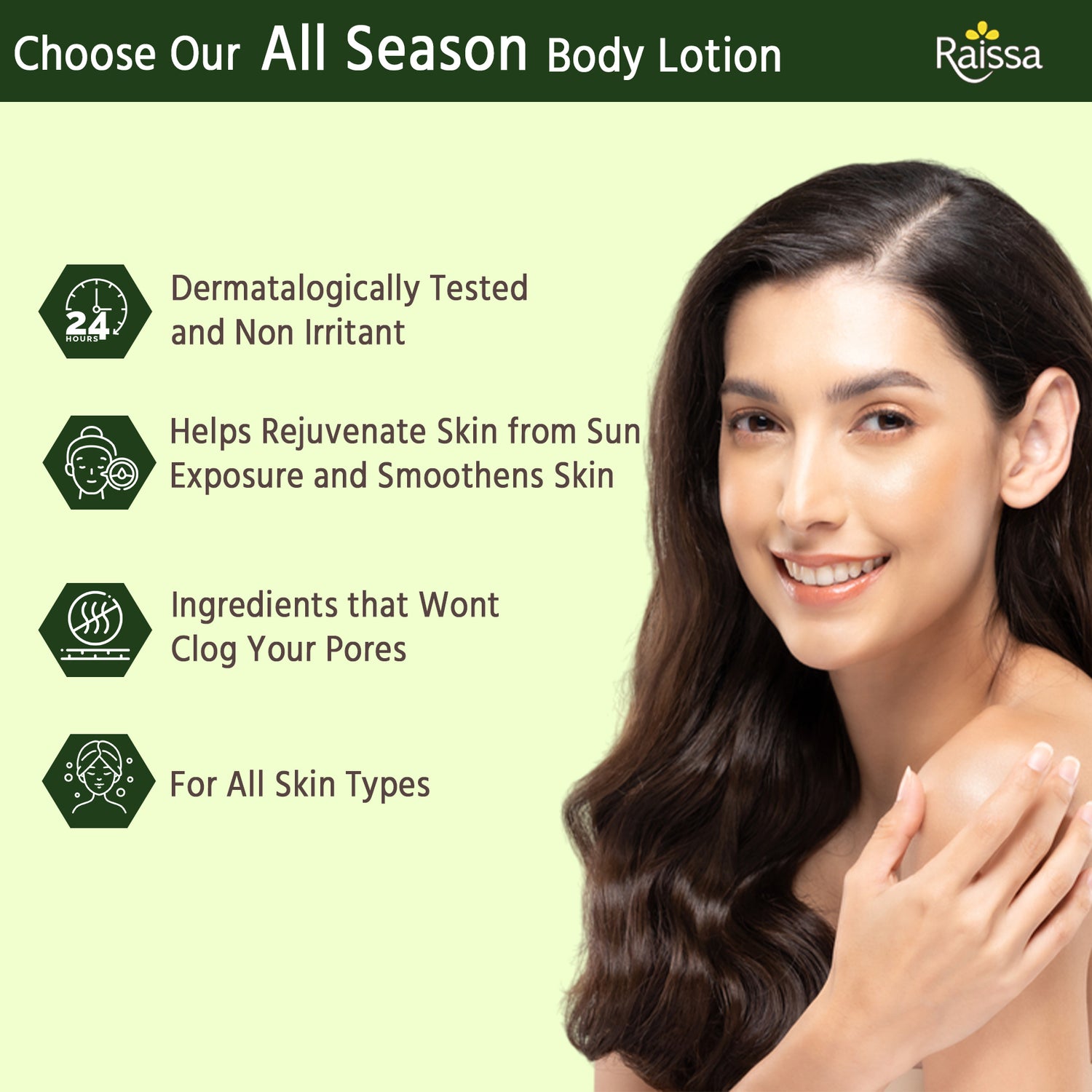 Raissa Body Lotion - Aloe Smooth, 300ml