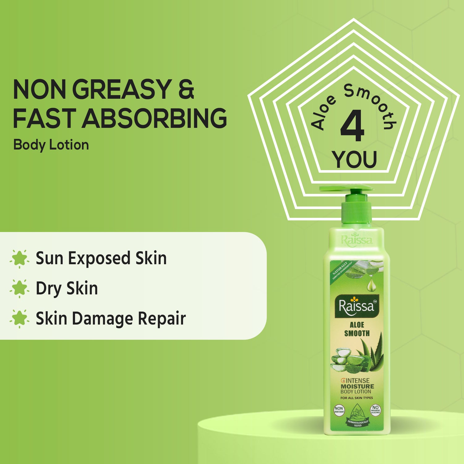 Raissa Body Lotion - Aloe Smooth, 300ml