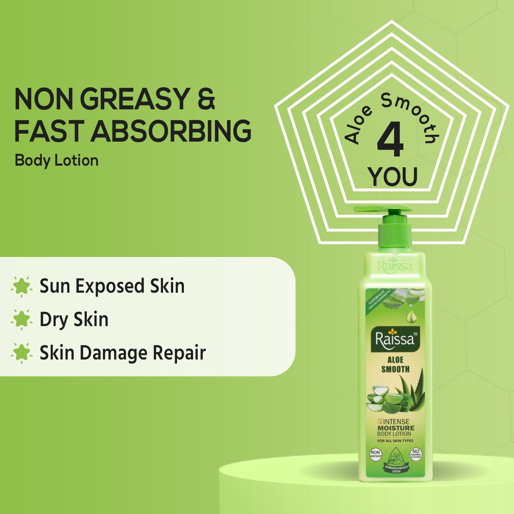 Raissa Body Lotion - Aloe Smooth, 300ml