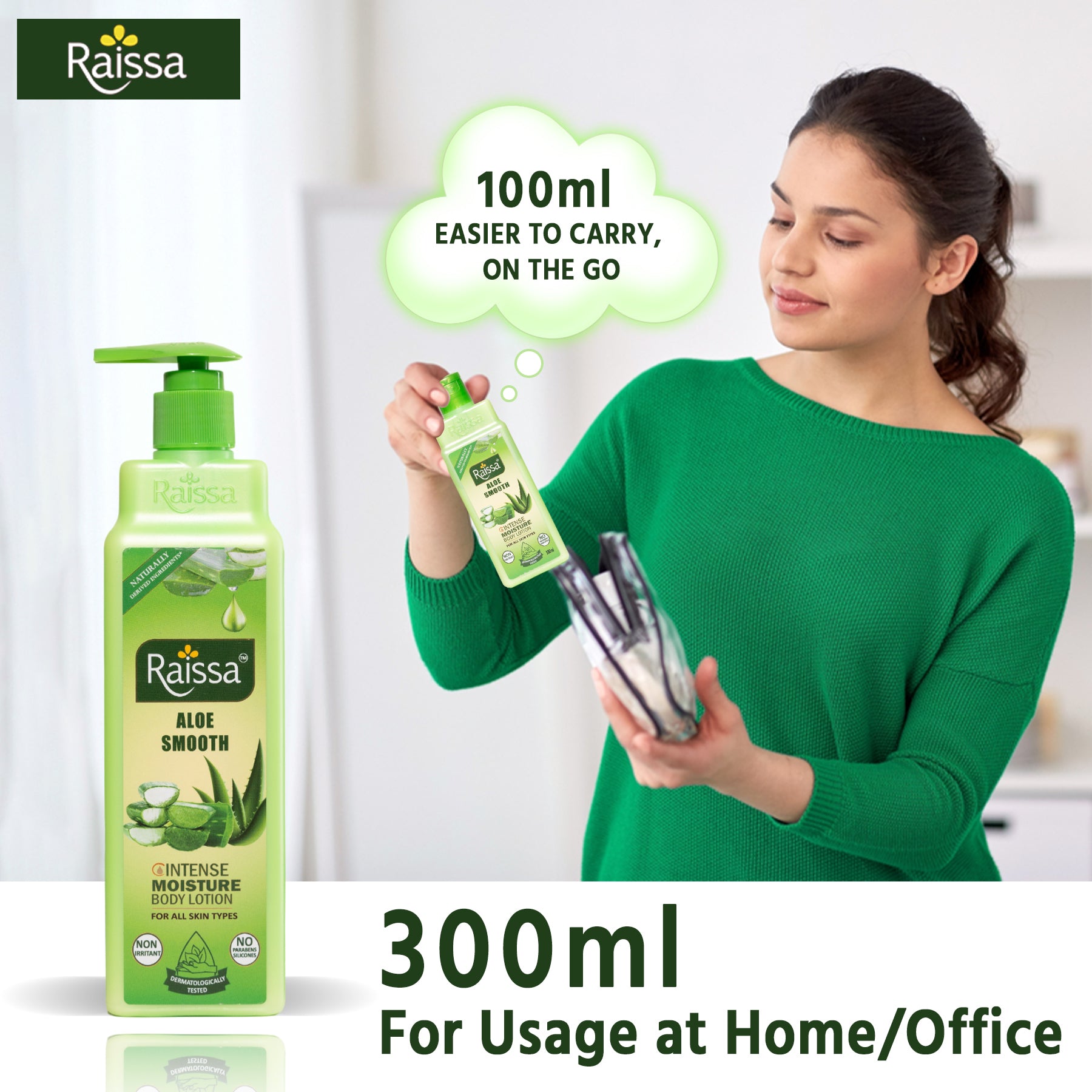 Raissa Body Lotion - Aloe Smooth, 300ml