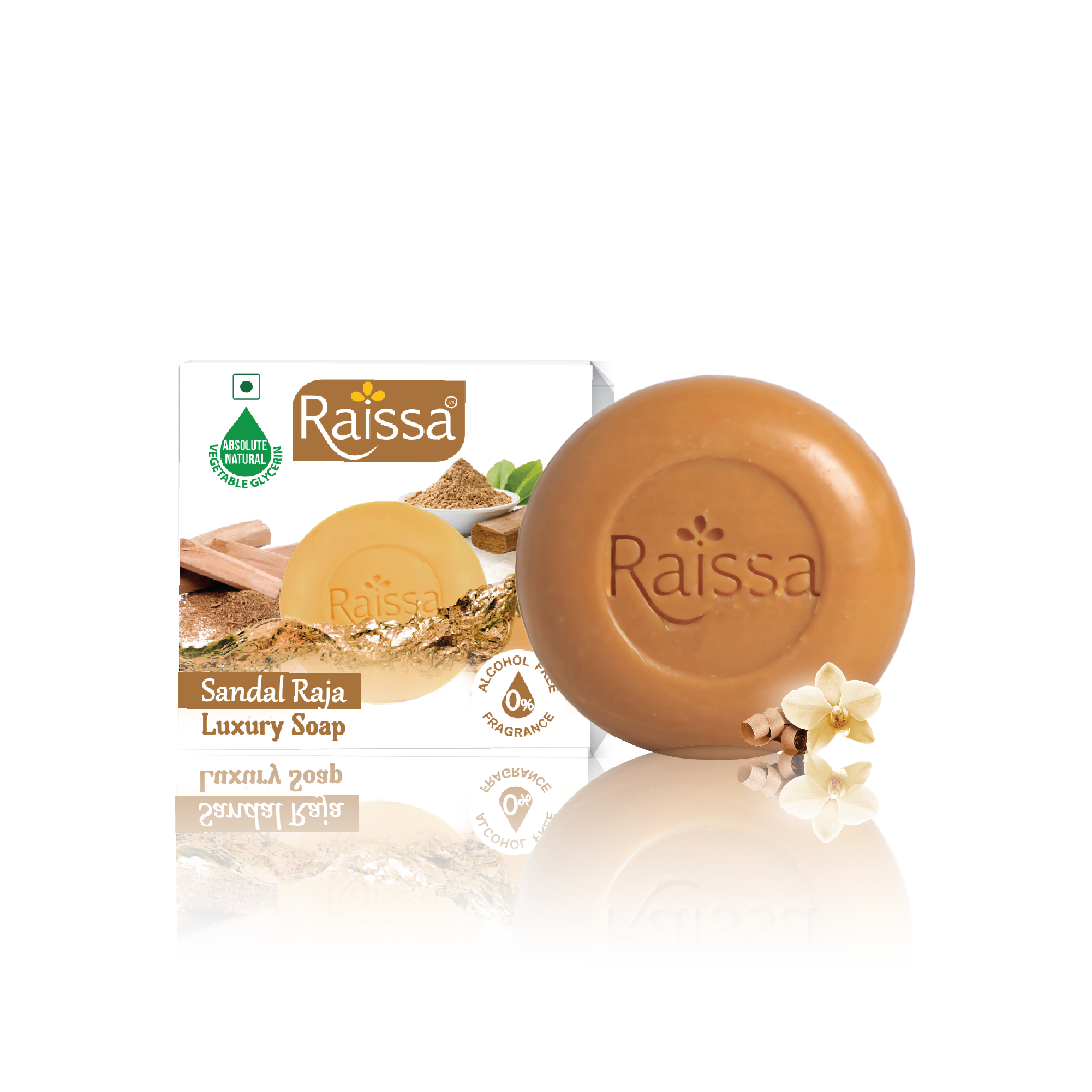 Raissa Luxury Soap - Sandal Raja, 85g
