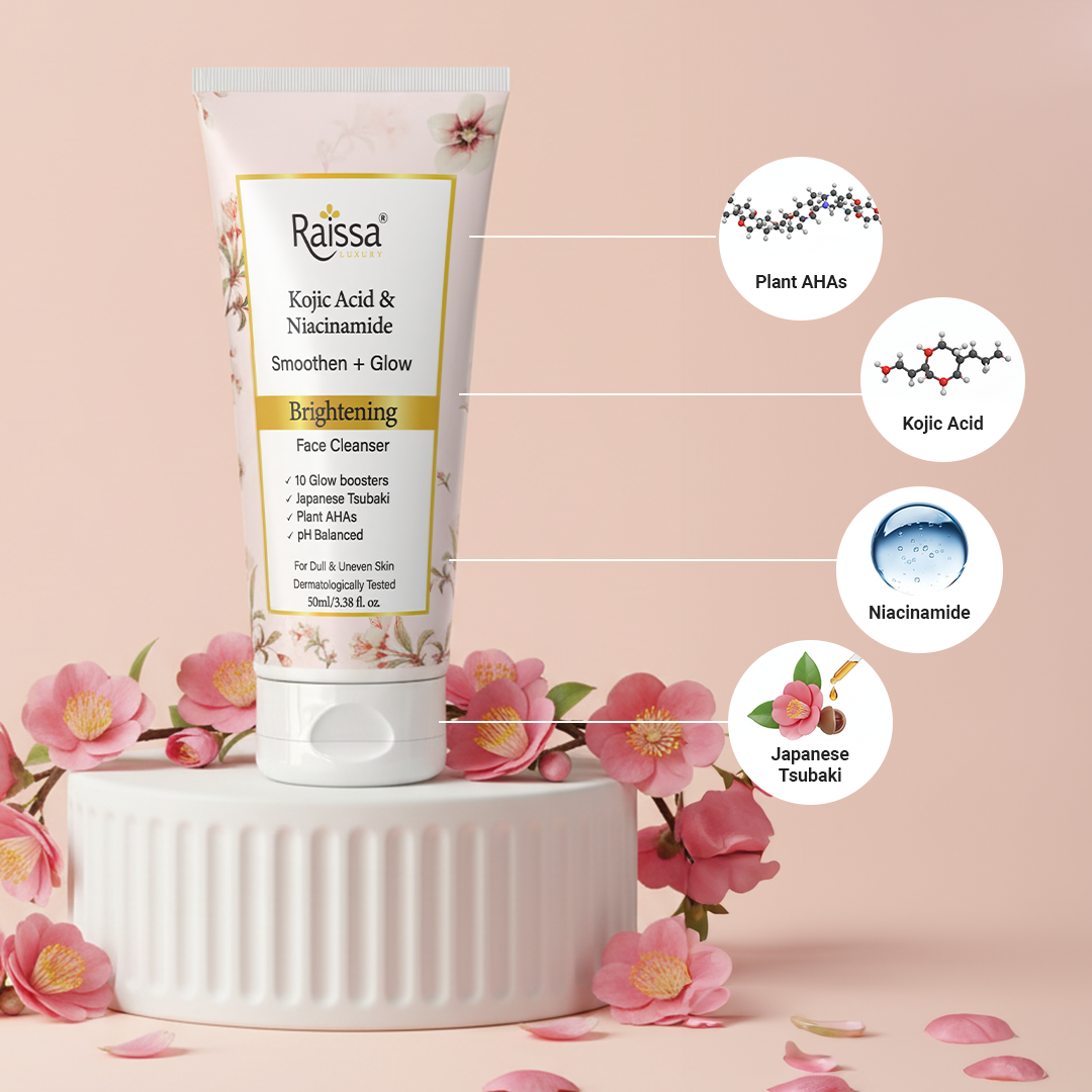 Japanese Tsubaki Brightening Face Cleanser with Kojic Acid & Niacinamide