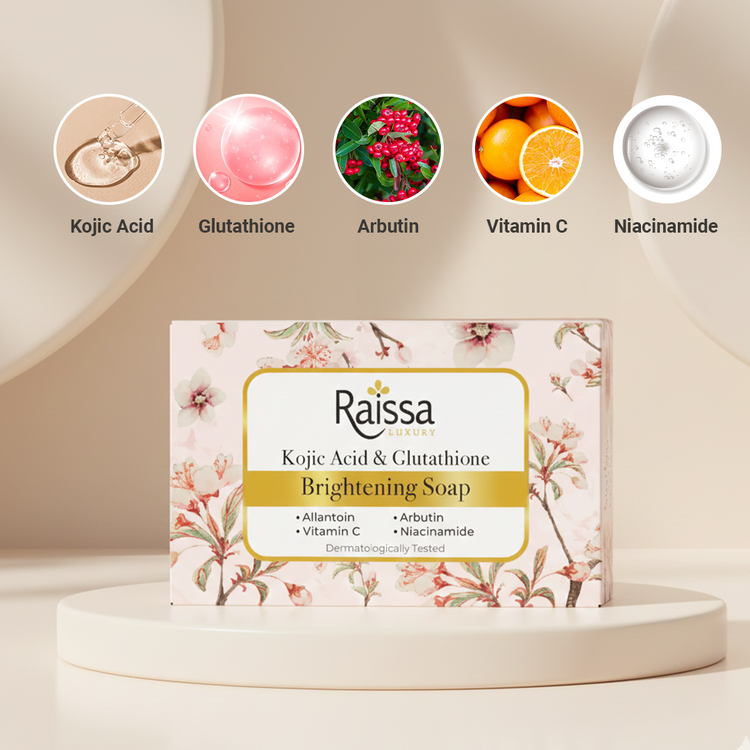 Raissa Brightening Kojic Acid & Glutathione Soap