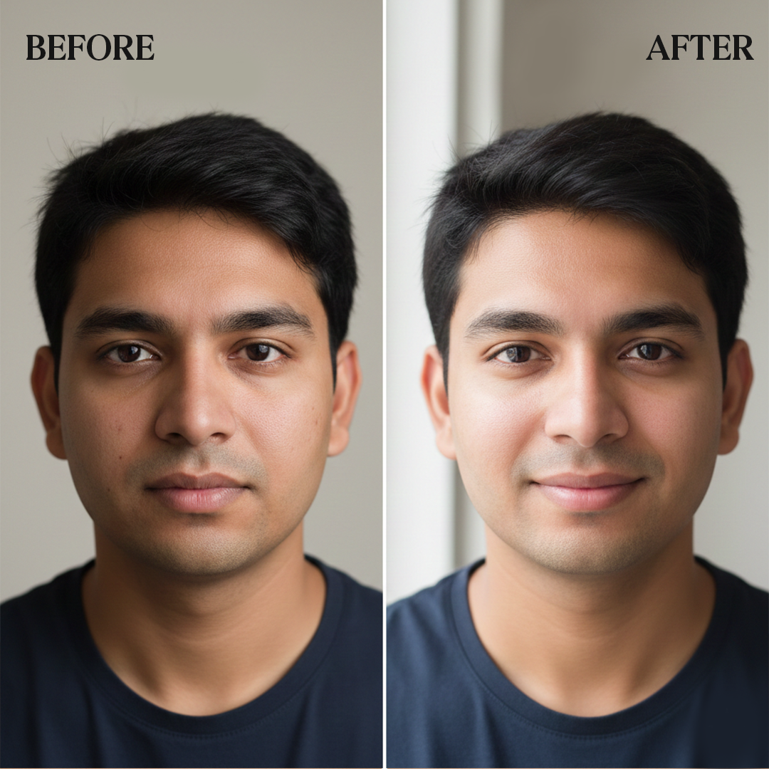 Raissa Men’s Detox Glow Charcoal Face Cleanser with Niacinamide & Cica