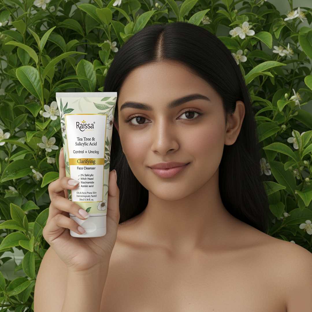Clarifying Face Cleanser for Clear Skin with Salicylic Acid & Tea Tree