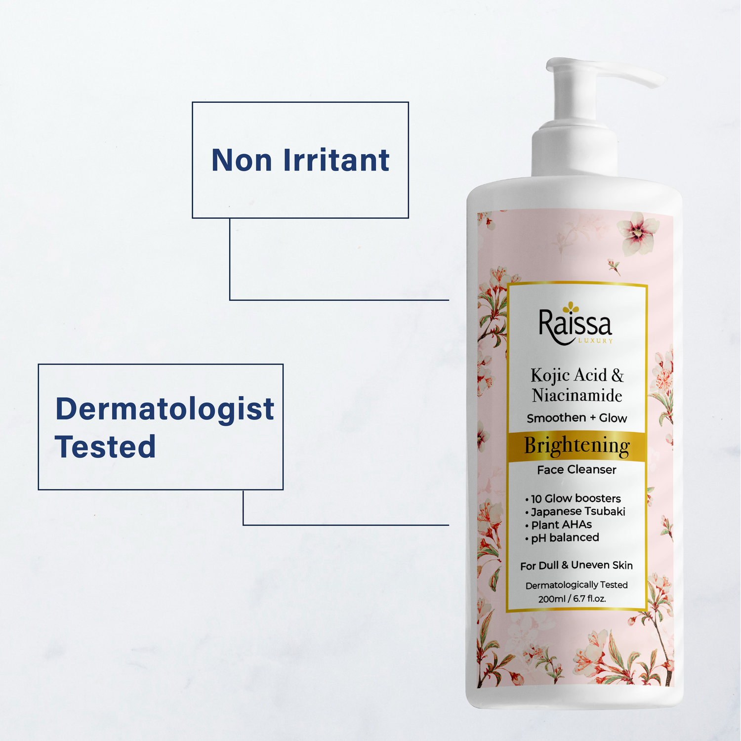 Japanese Tsubaki Brightening Face Cleanser with Kojic Acid & Niacinamide