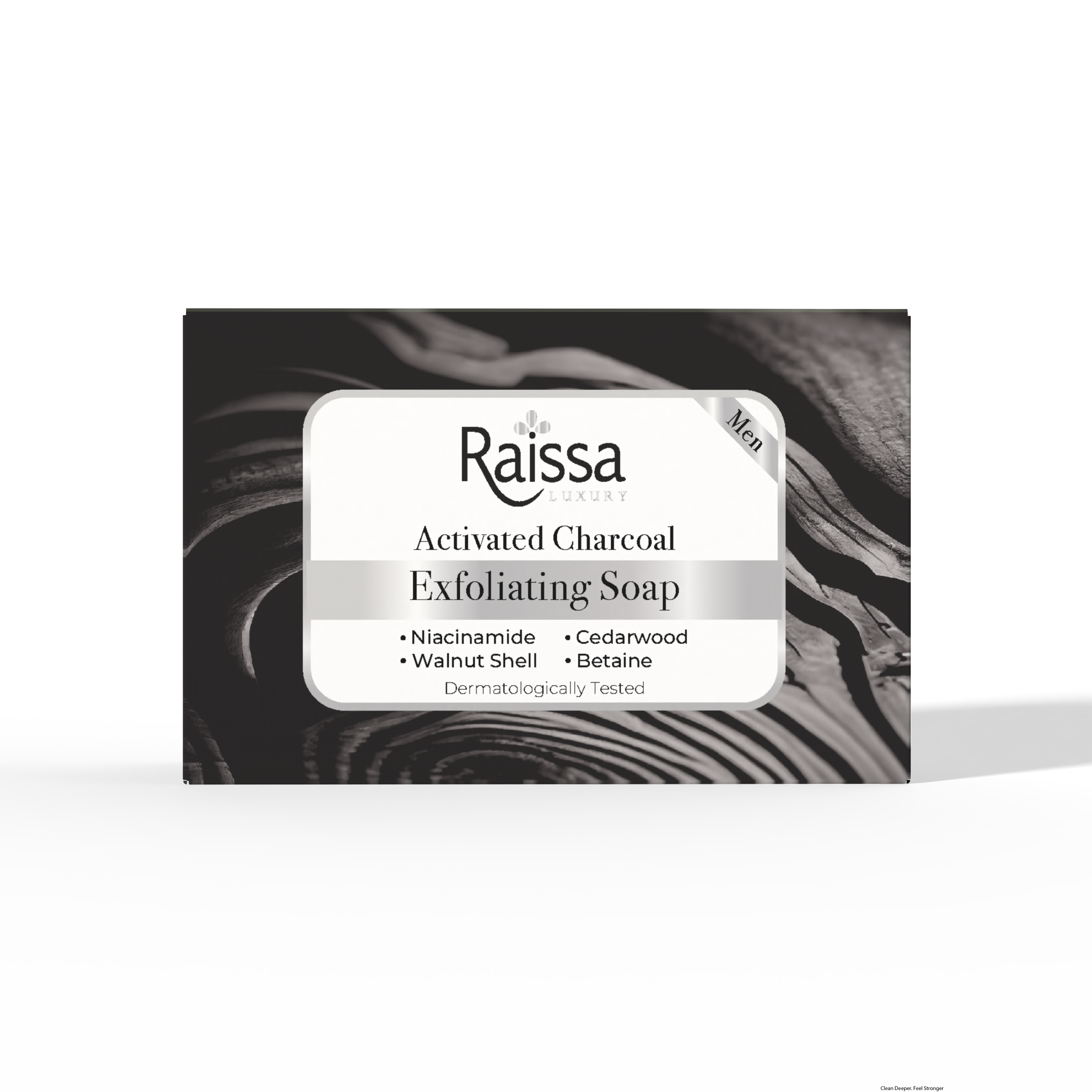 Raissa Mens Exfoliating Charcoal Soap 125g