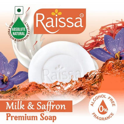 Raissa Premium Soap - Milk &amp; Saffron, 85g