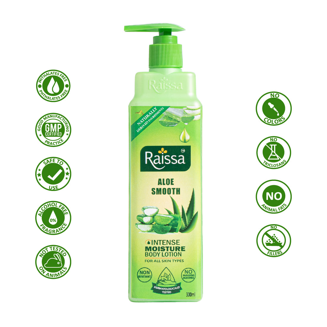 Raissa Body Lotion - Aloe Smooth, 300ml