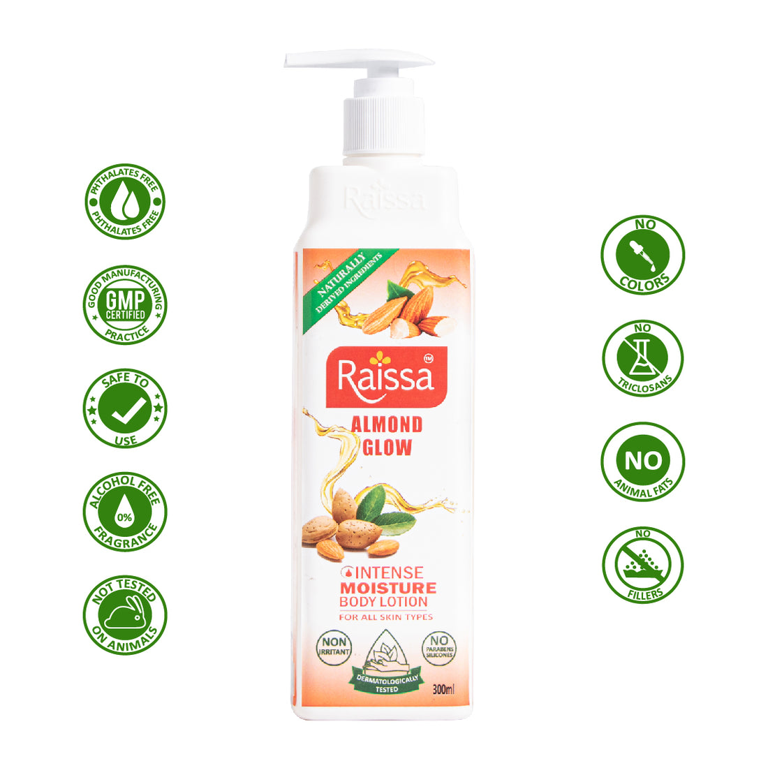 Raissa Body Lotion - Almond Glow, 300ml