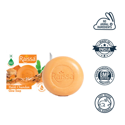 Raissa Glow Soap - Haldi Chandan, 85g