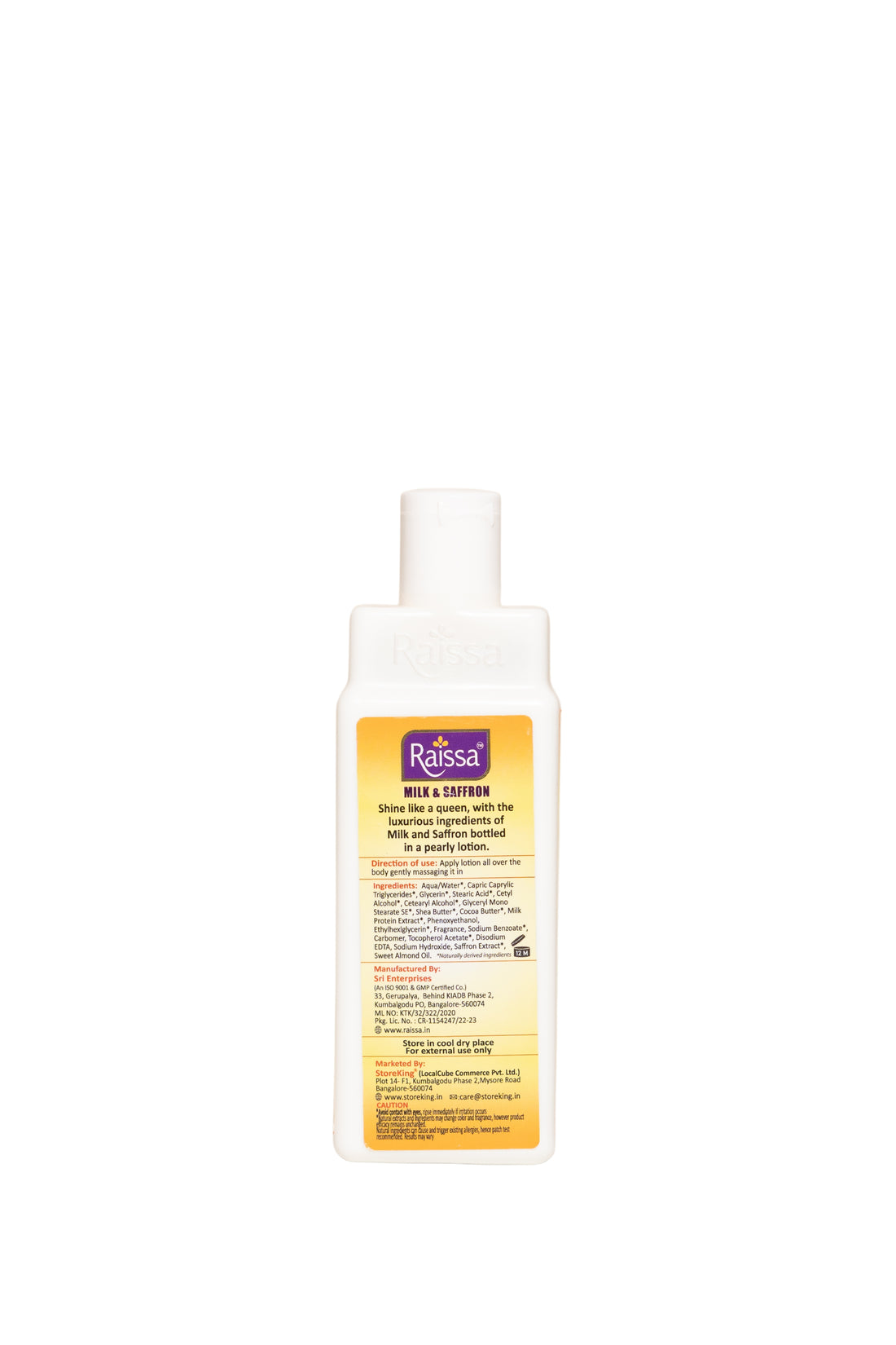 Raissa Body Lotion - Milk &amp; Saffron, 100ml