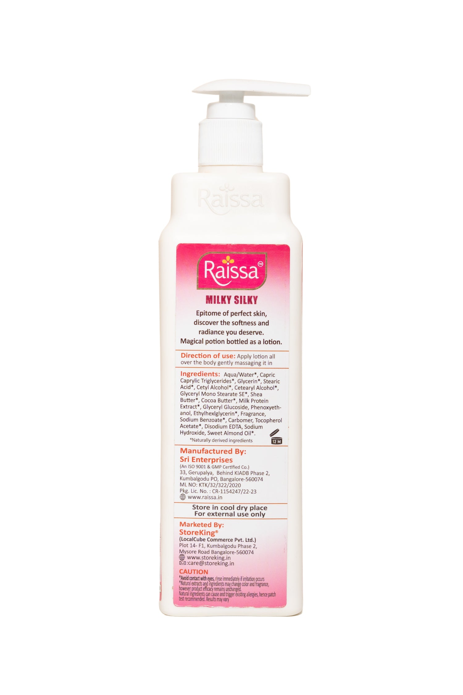 Raissa Body Lotion - Milky Silky, 300ml