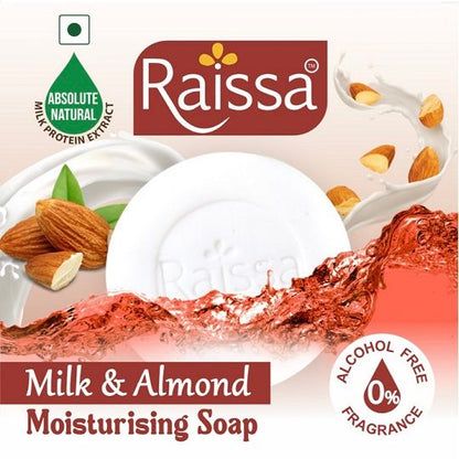 Raissa Moisturising Soap - Milk &amp; Almond, 85g