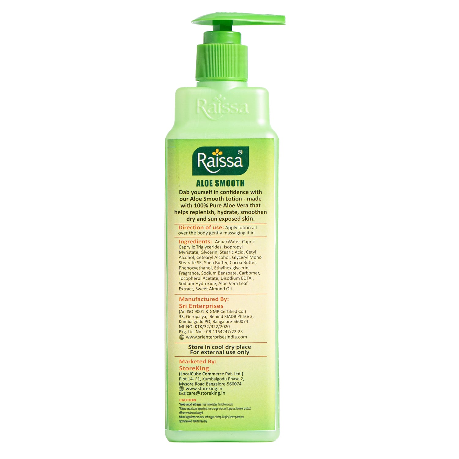 Raissa Body Lotion - Aloe Smooth, 300ml