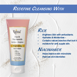 Raissa Brightening Exfoliant with Rice Starch &amp; Niacinamide for Radiant Skin
