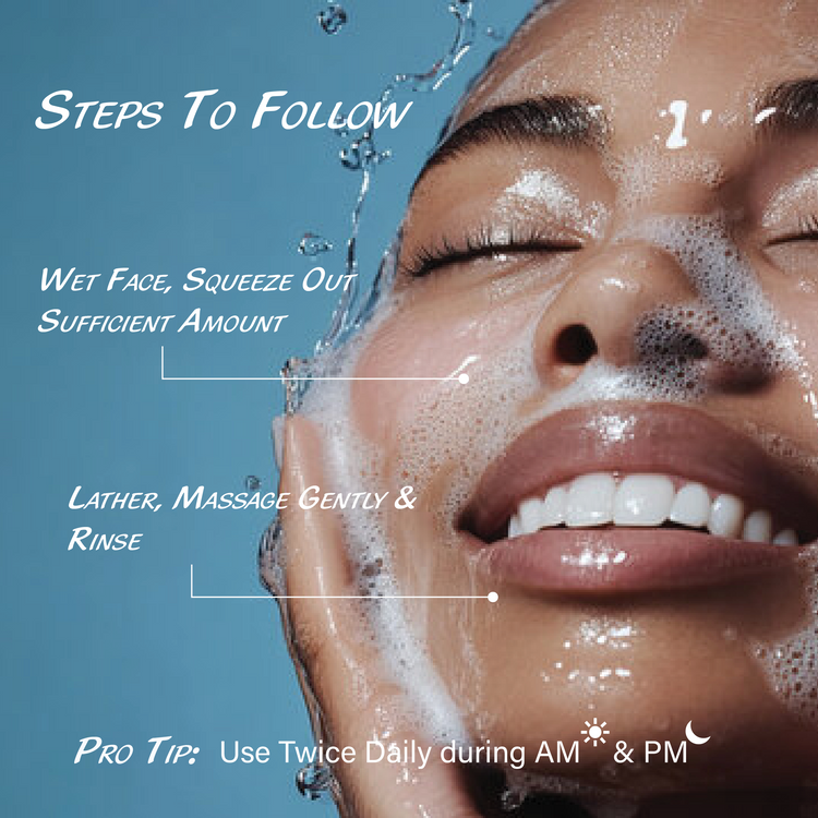 Raissa Hydrating Face Cleanser for Instant Moisture with Rose Water &amp; 4D Hyaluronic Acid