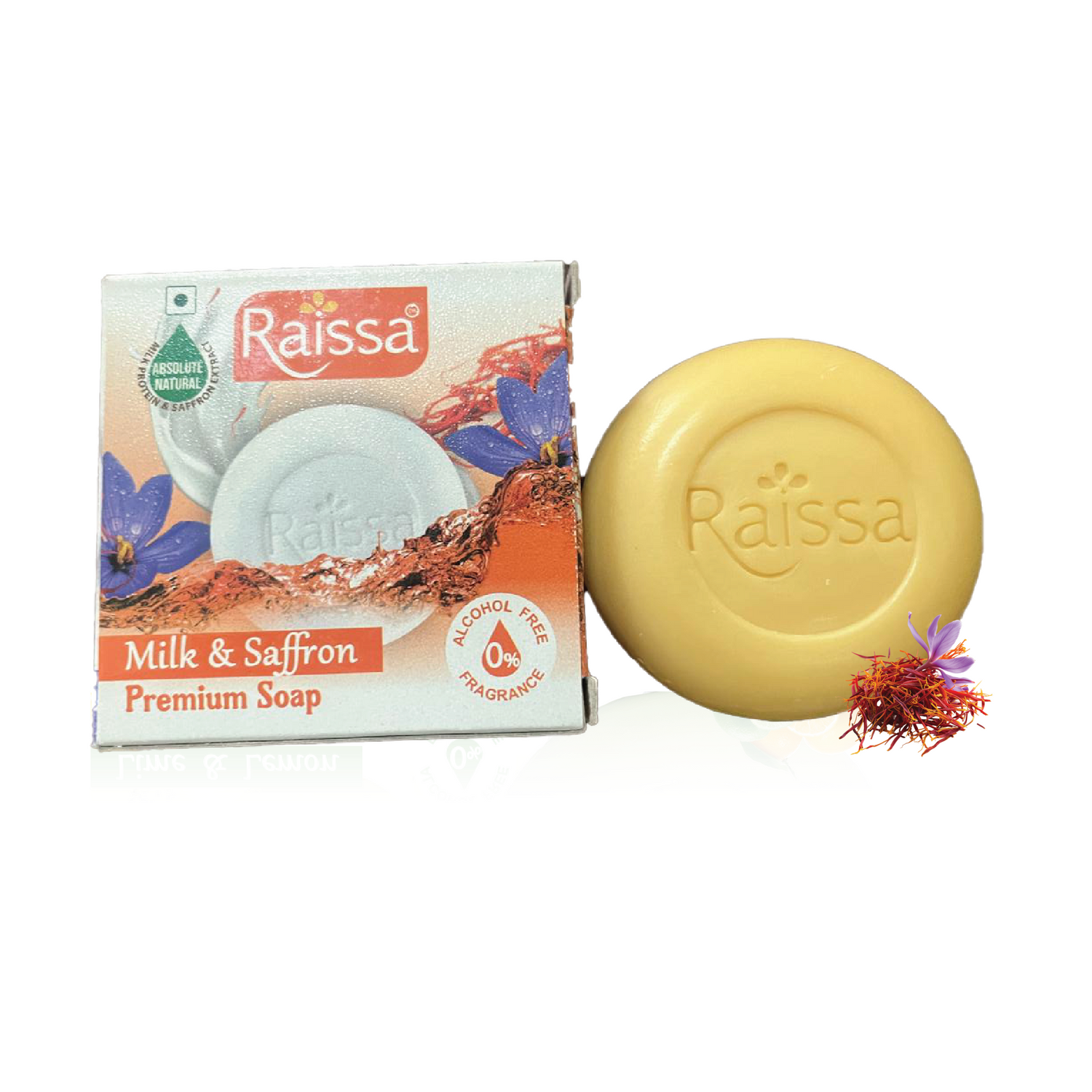 Raissa Premium Soap - Milk &amp; Saffron, 85g