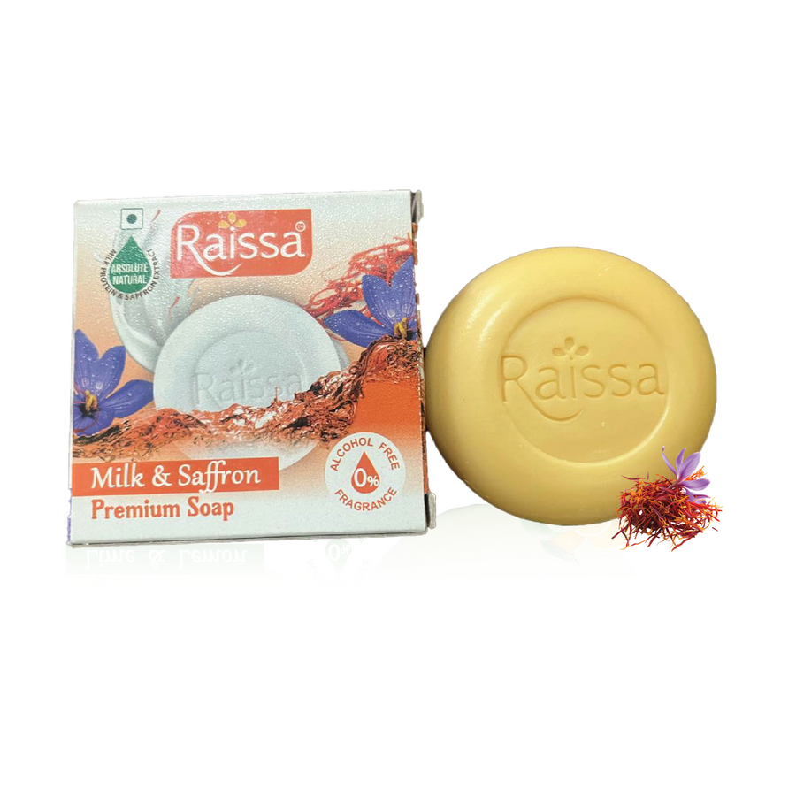 Raissa Premium Soap - Milk & Saffron, 85g