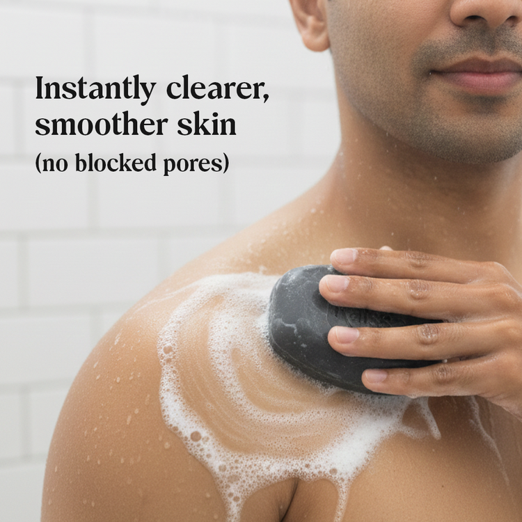 Raissa Mens Exfoliating Charcoal Soap 125g