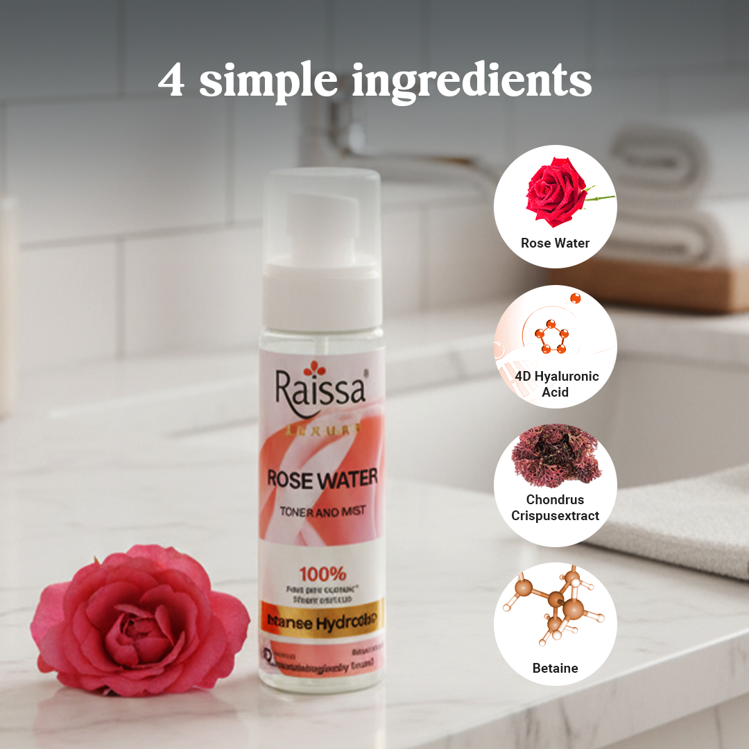 Raissa Rose Water Toner For Face|  100 ml