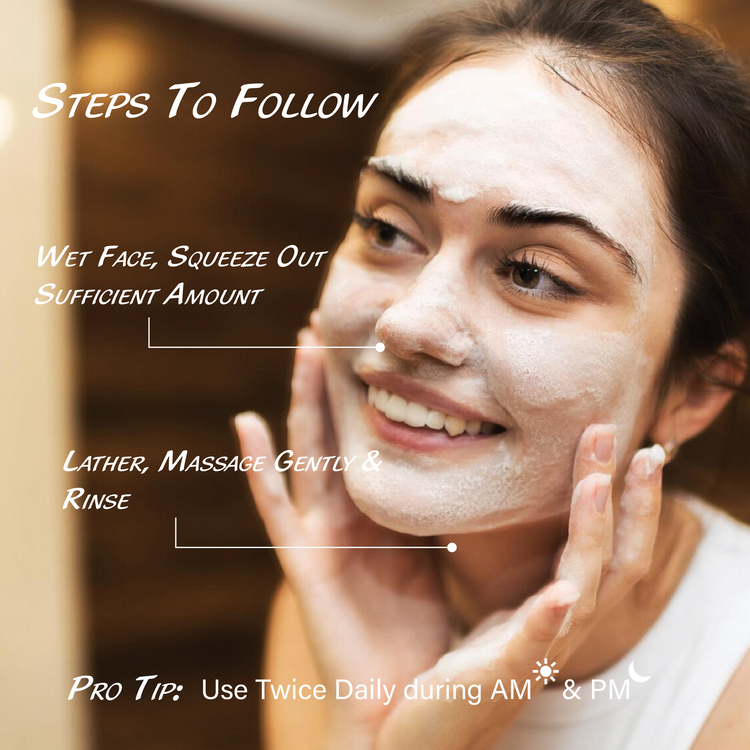 Raissa Creamy Face Cleanser for Hydrated Skin with 4 Ceramides &amp; Rice Extracts