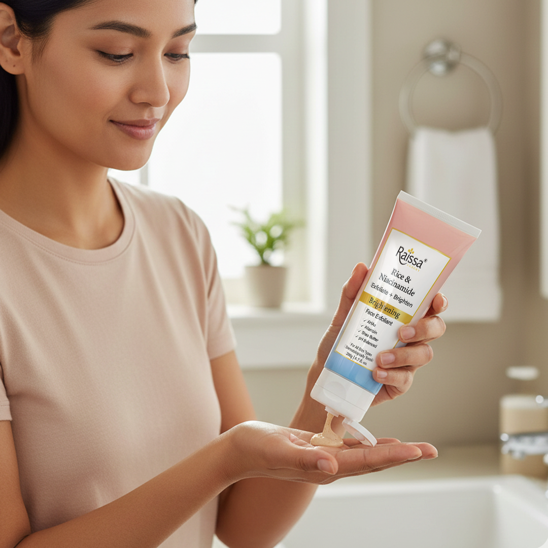 Raissa Brightening Exfoliant with Rice Starch &amp; Niacinamide for Radiant Skin