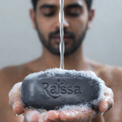 Raissa Mens Exfoliating Charcoal Soap 125g
