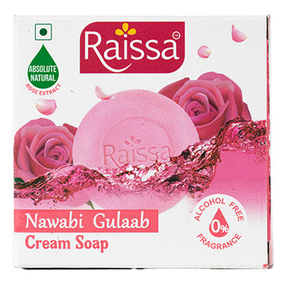 Raissa Cream Soap - Nawabi Gulaab, 85g