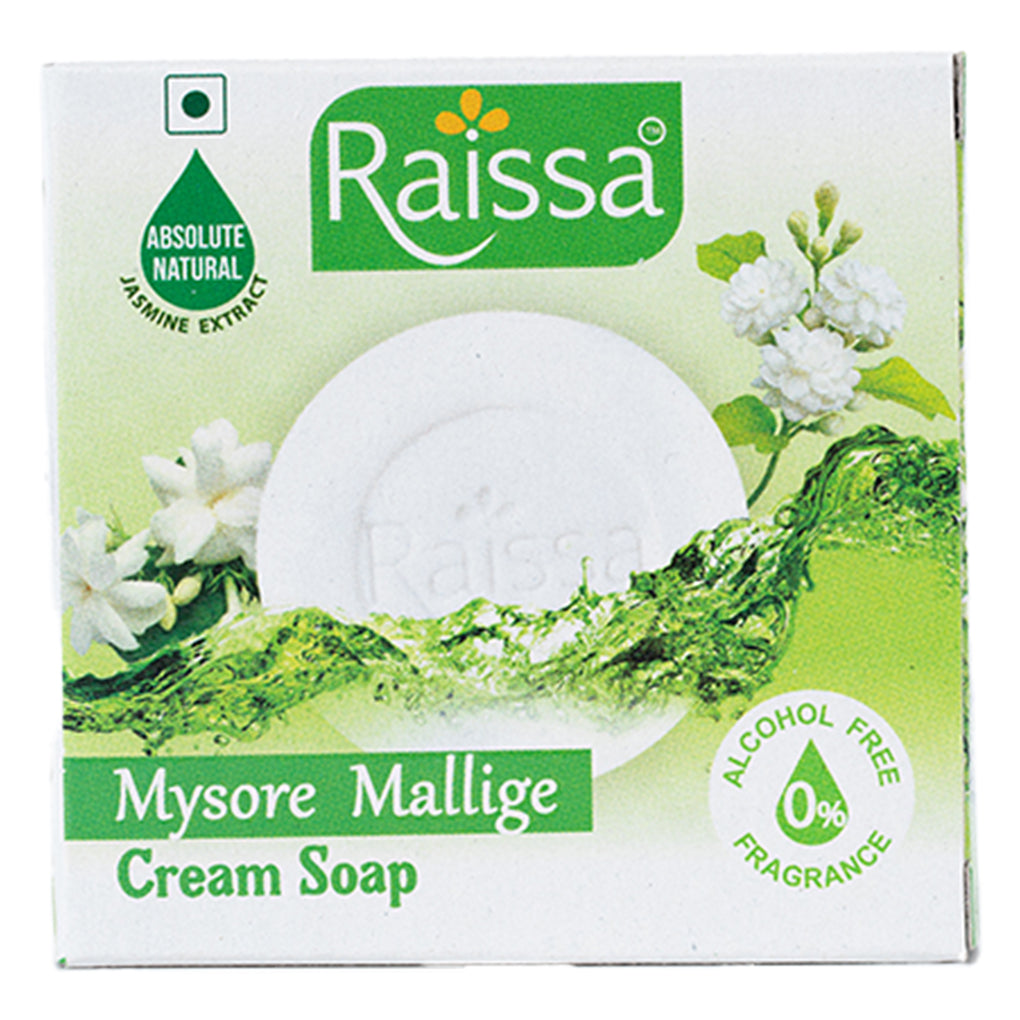 Raissa Cream Soap - Mysore Mallige, 85g