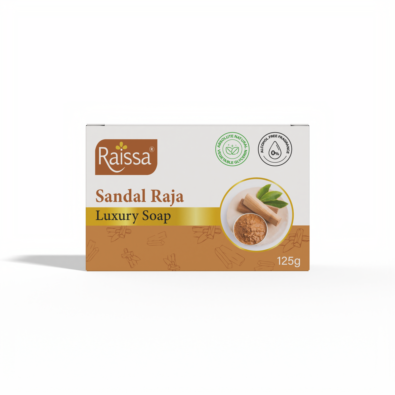 Raissa Luxury Soap - Sandal Raja, 125g