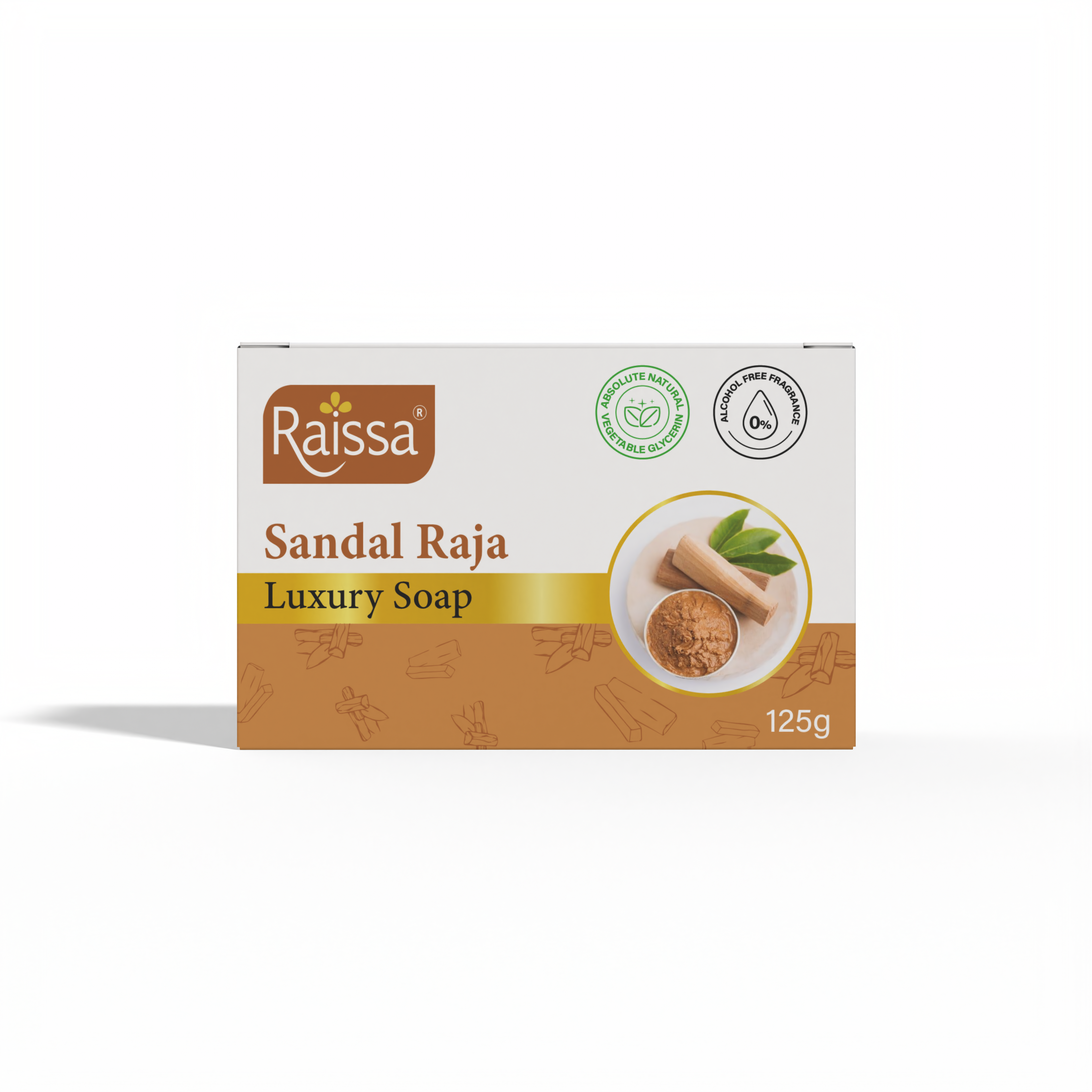 Raissa Luxury Soap - Sandal Raja, 125g