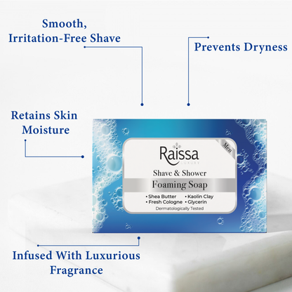 Raissa Mens Foaming Shave &amp; Shower Soap 125g