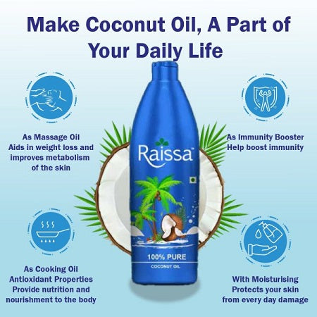 Raissa 100% Pure Coconut Oil, 100ml